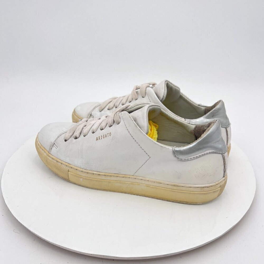 Axel Arigato Clean 90 Women Size 6 White Grey Leather Low Top Casual Shoes - Picture 7 of 12